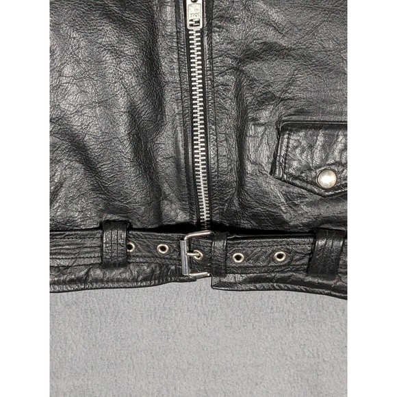 Antler Creek Leather Boys Motorcycle Jacket size 4XL - Picture 9 of 12